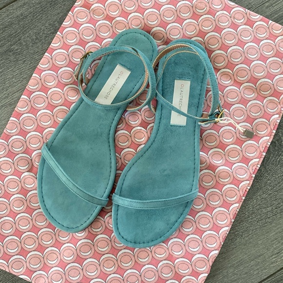 L' AUTRE CHOSE Flat Suede Sandals - Picture 1 of 3
